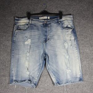 Y2K Baggy Shorts Mens 44 Dash American Designers Light Wash Stretch Skater‎